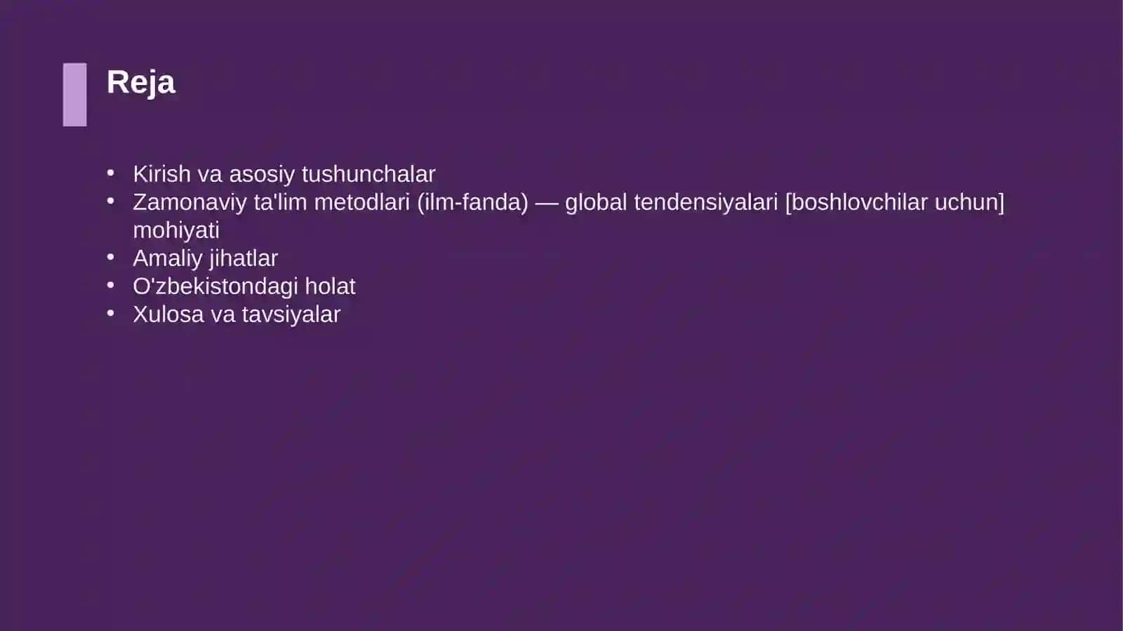 Zamonaviy ta'lim metodlari (ilm-fanda) — global tendensiyalari [boshlovchilar uchun] 2