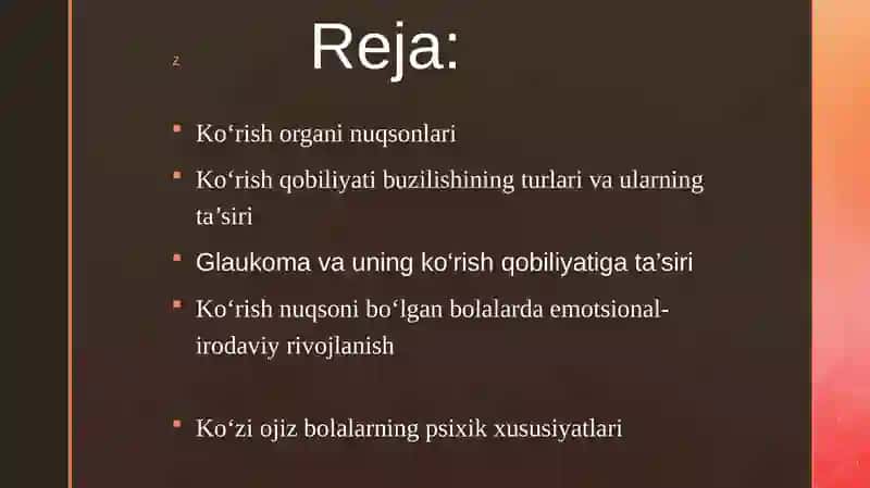 Kо‘rishida nuqsoni bо‘lgan bolalar rivojlanishining о‘ziga xos xususiyatlari 2