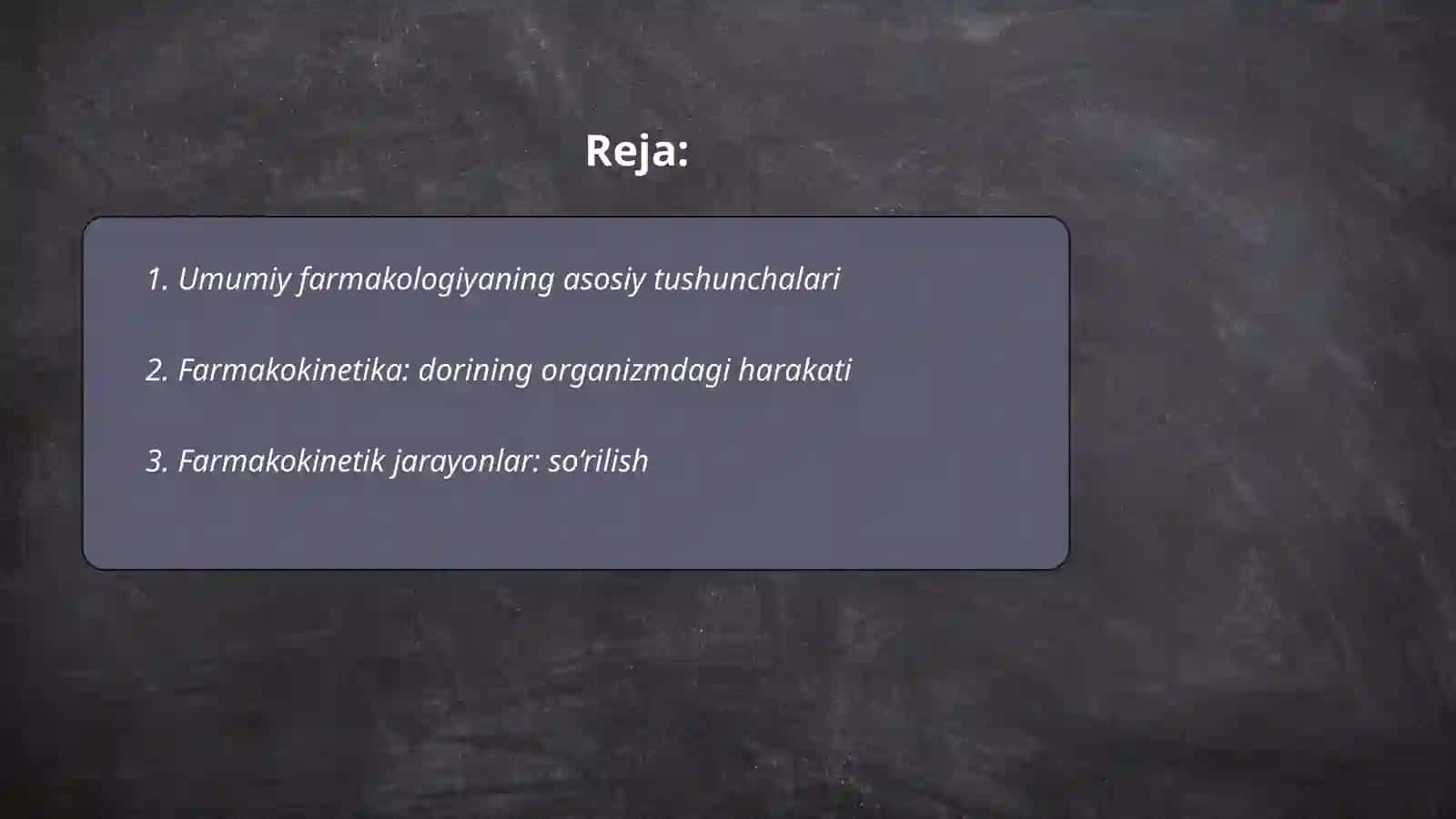 Umumiy Farmakologiya 2