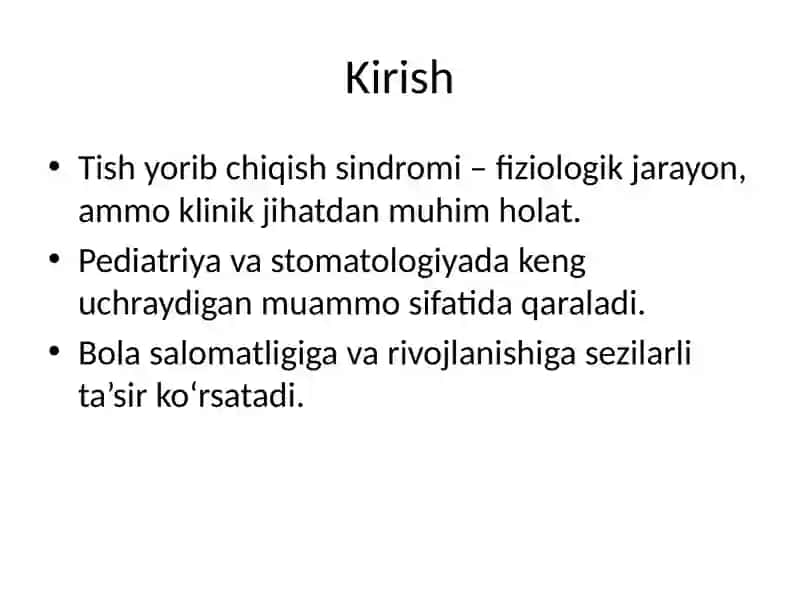 Tish yorib chiqish sindromi 2