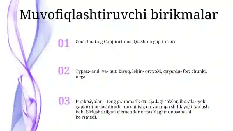 Qo'Shma Gap Turlari 2