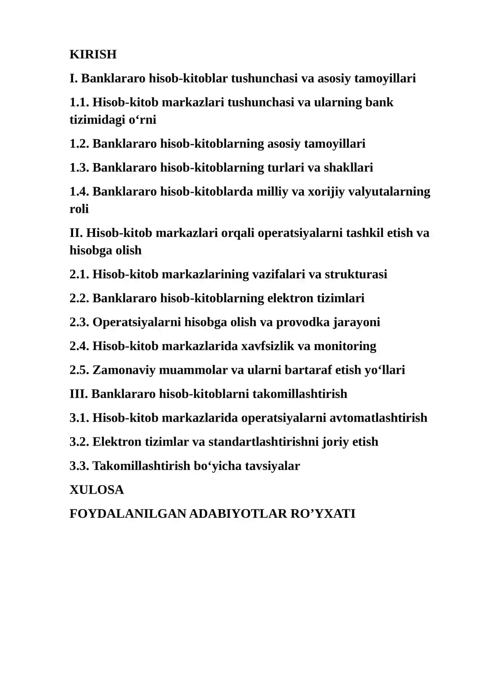 Hisob kitob markazlari orqali banklararo hisob kitoblarning tashkil etilishi va hisobi 2