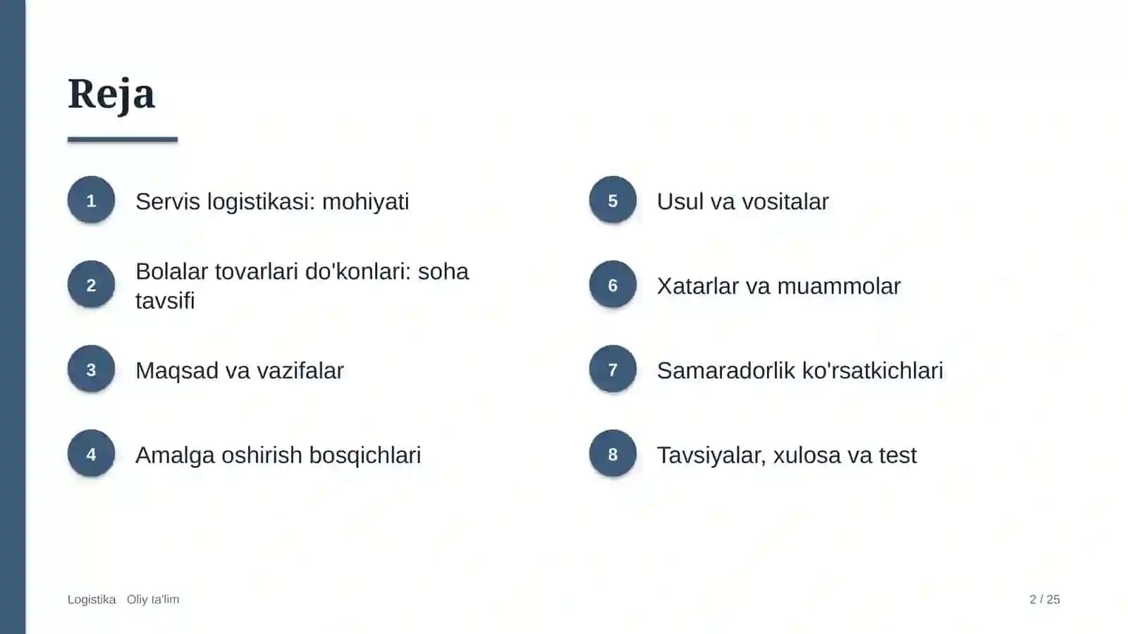 Bolalar tovarlari do'konlarida servis logistikasi 2