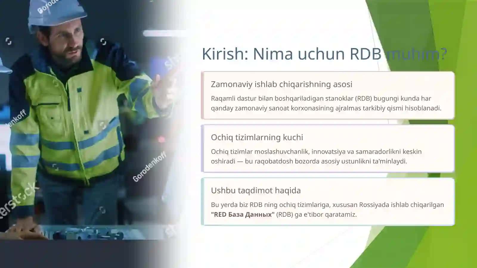RDB ning Ochiq Tizimi 2