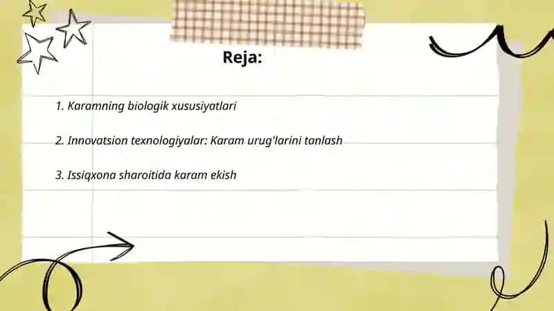 Karamning biologik xususiyatlari 2
