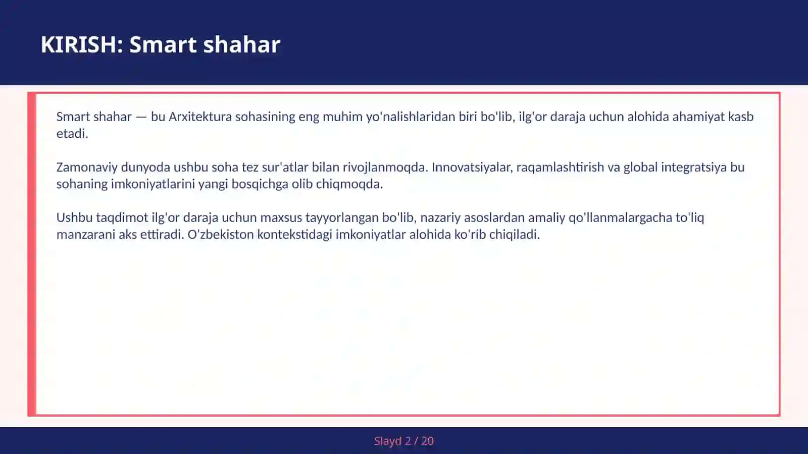 Smart shahar 2
