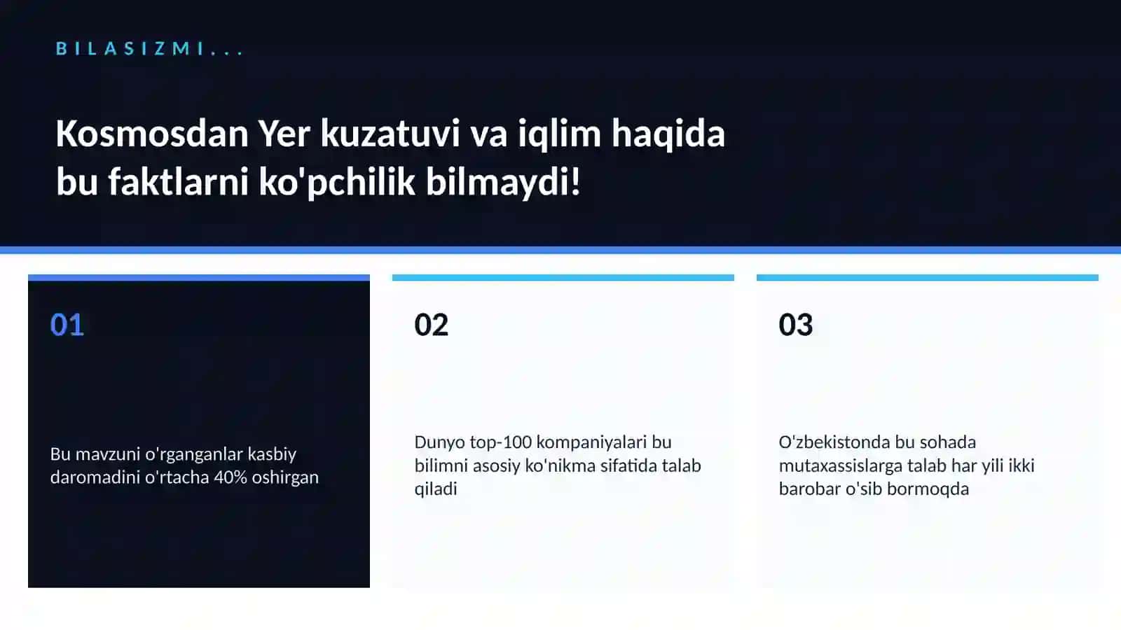 Kosmosdan Yer kuzatuvi va iqlim 2