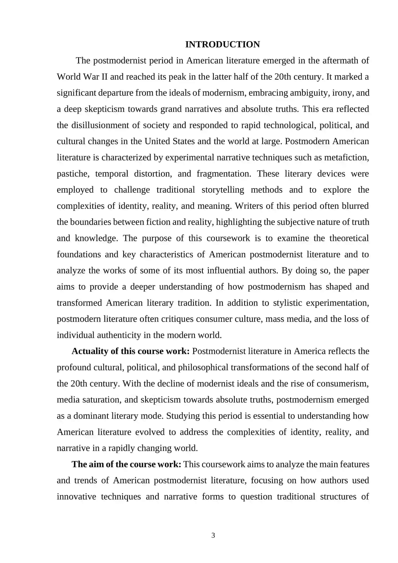 AMERICAN LITERATURE OF POST MODERNIST PERIOD 2
