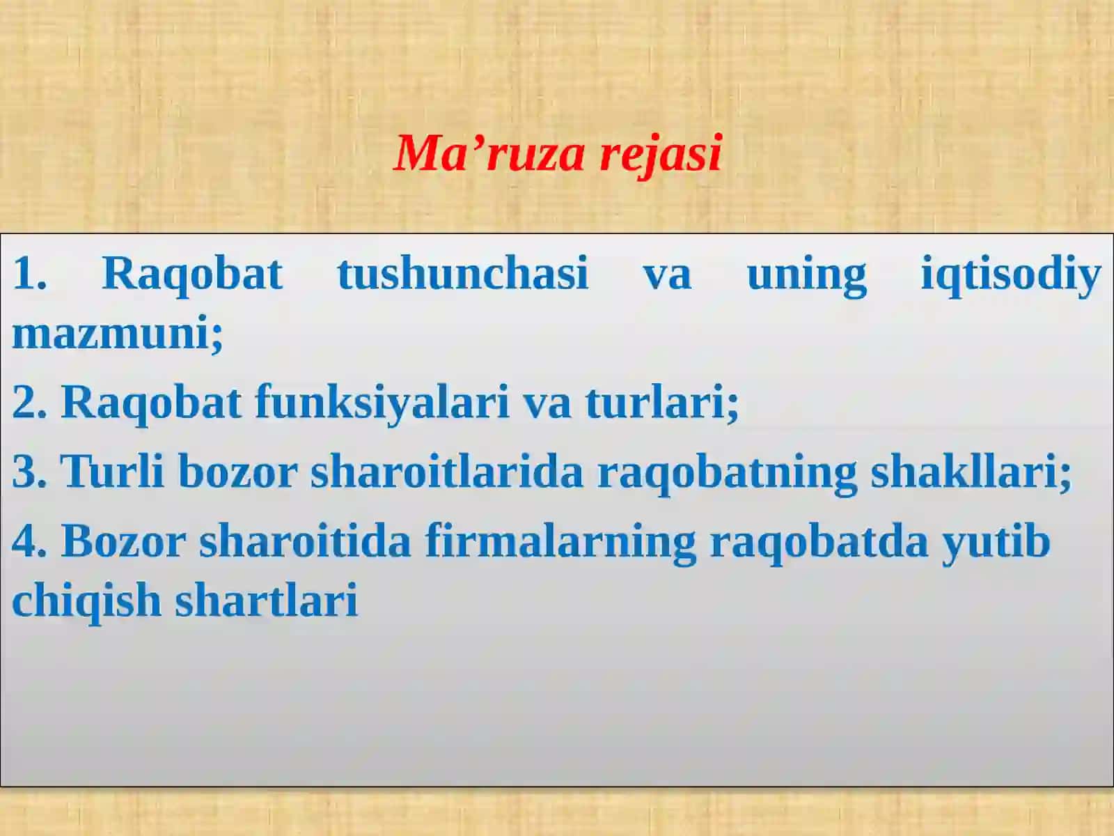Bozorsharoitidafirmalarningraqobatdayutibchiqishshartlari 2