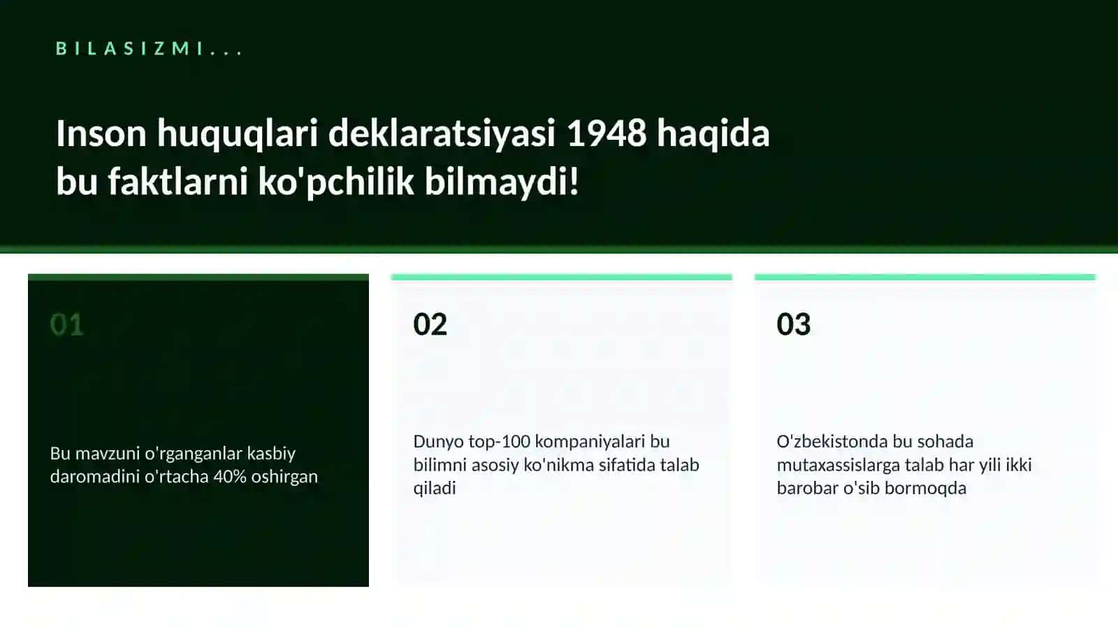 Inson huquqlari deklaratsiyasi 1948 2