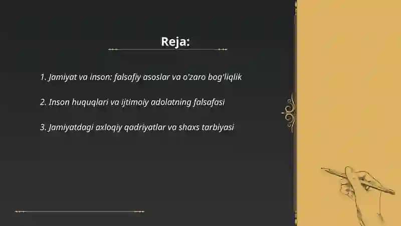 Jamiyat falsafasi va inson 2