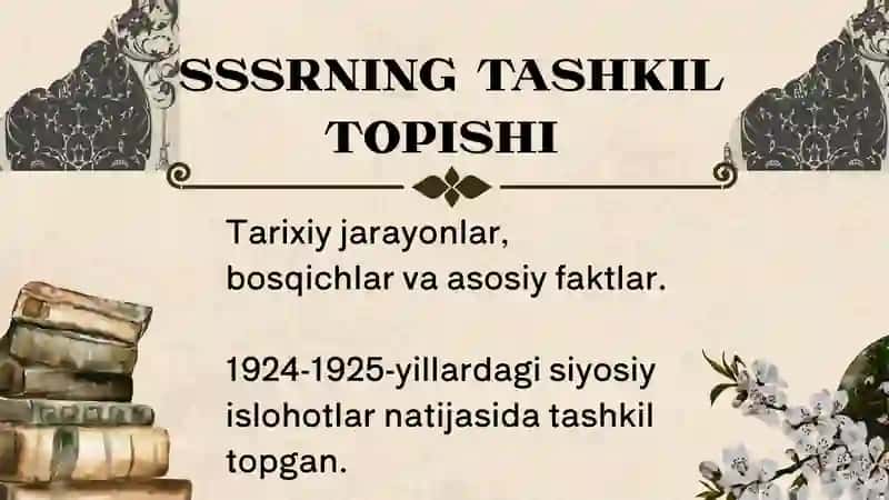 O'zbekiston SSRning tashkil topishi 2