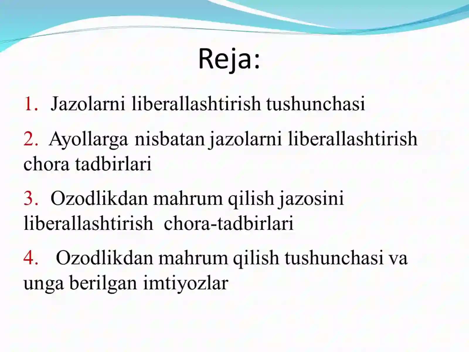 Ayollarga nisbatan jinoiy jazolarni qo’llashdagi cheklovlar 2