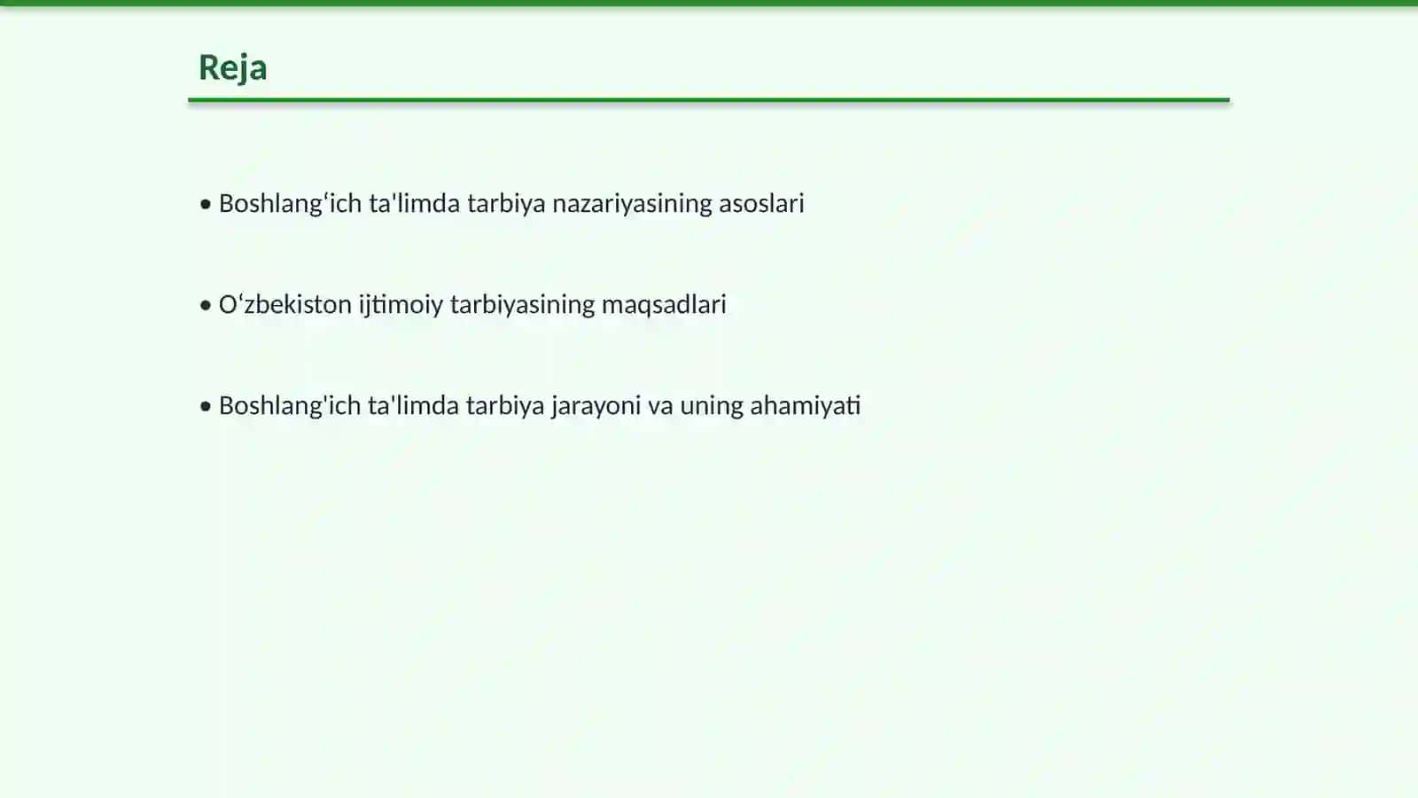 Boshlang‘ich ta'limda tarbiya nazariyasi 2