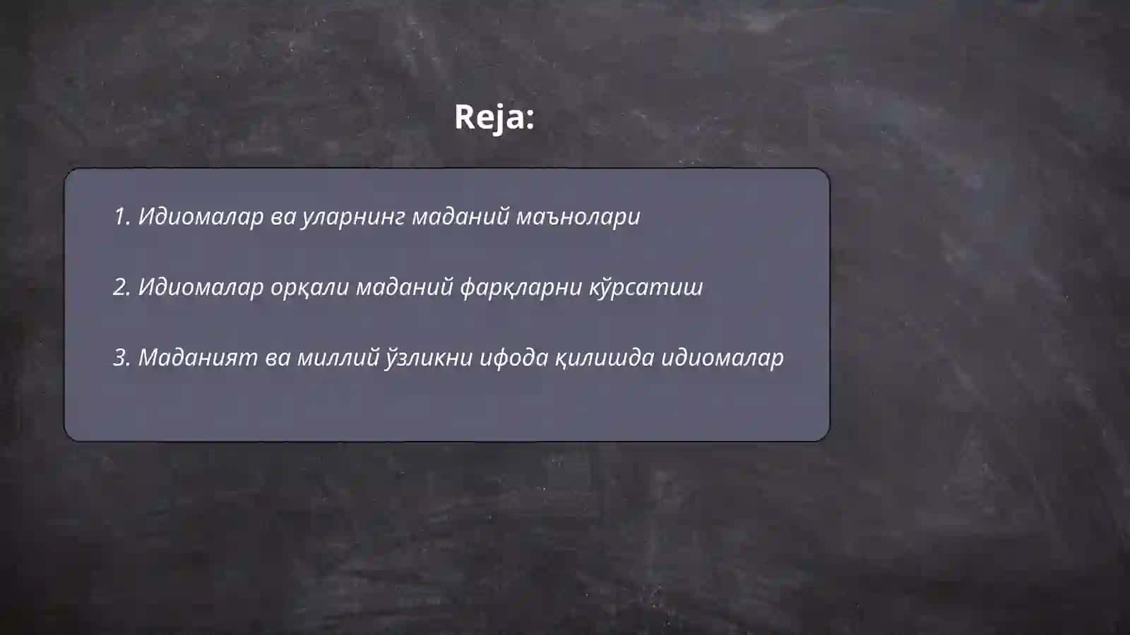 Идиомалар ва уларnинг маданий маънолари 2