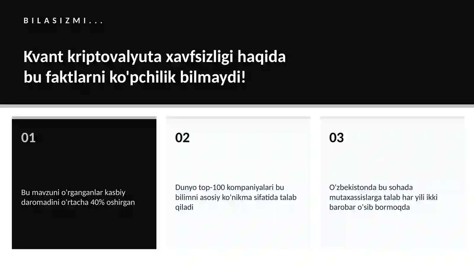 Kvant kriptovalyuta xavfsizligi 2