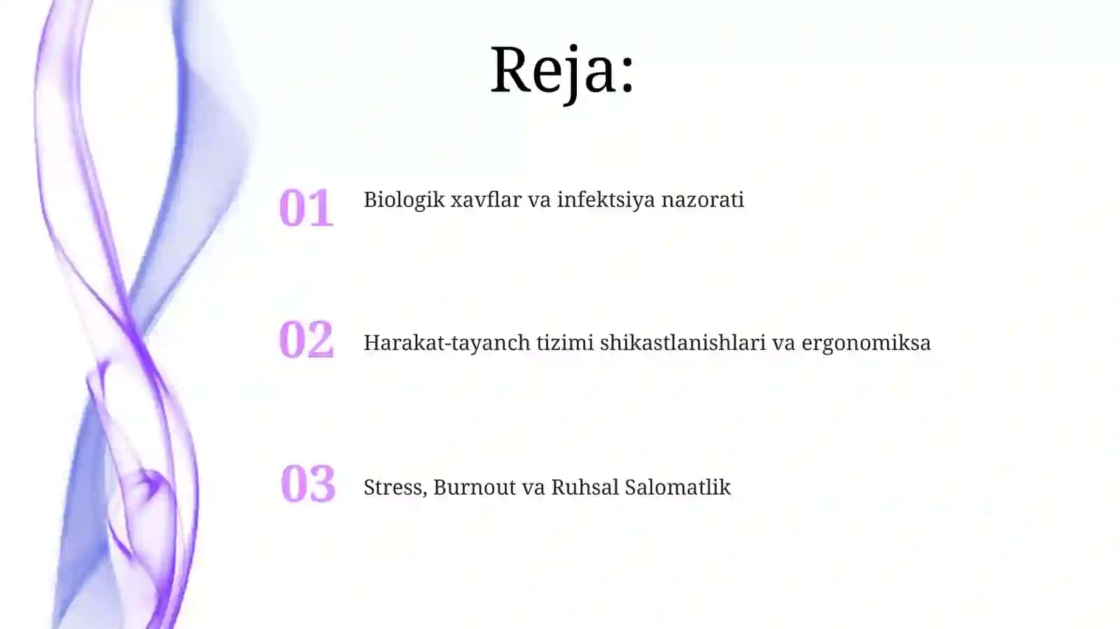 Biologik xavflar va infektsiya nazorati 2