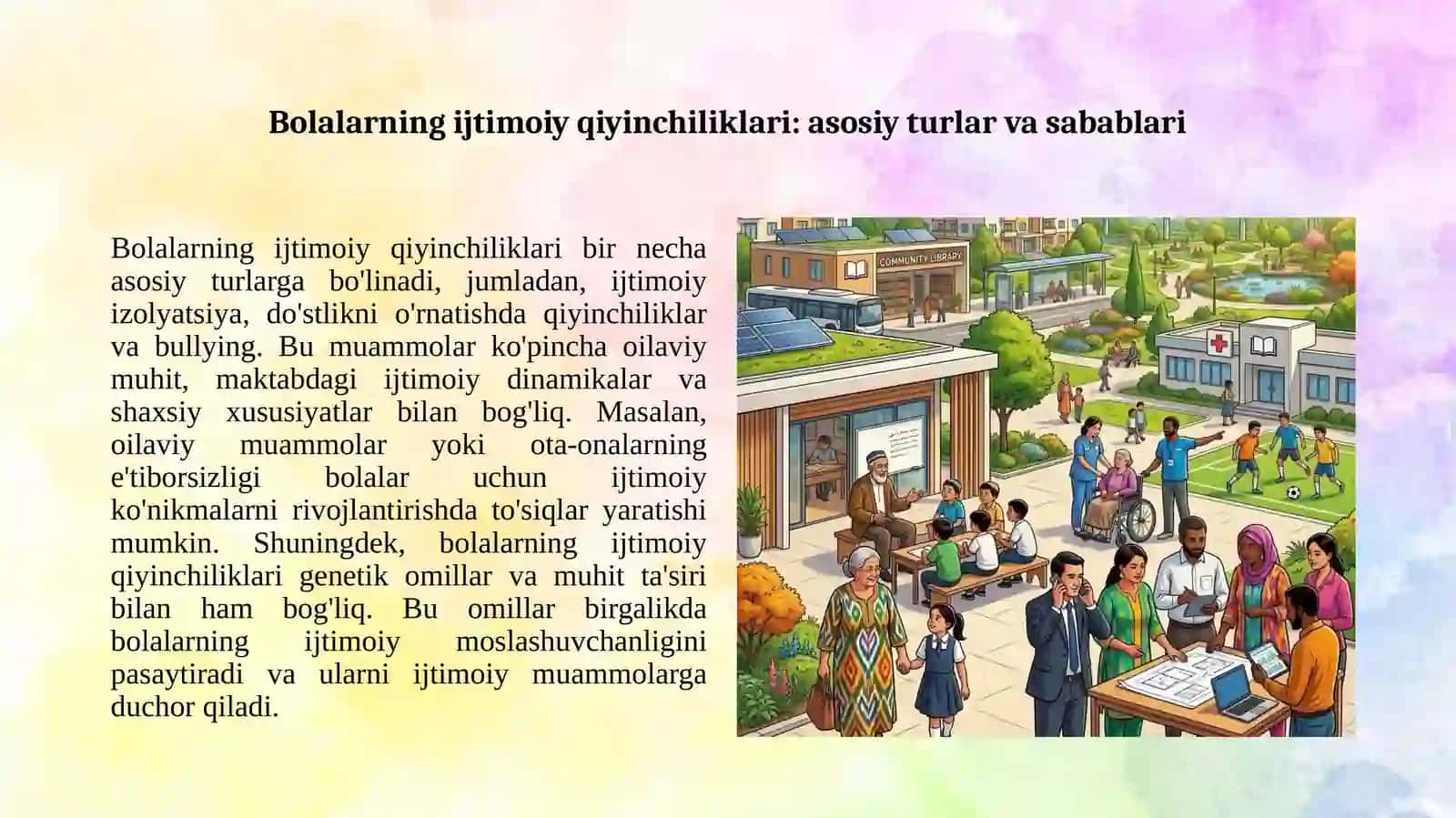 Bolalarda ijtimoiy qiyinchiliklar va ularni bartaraf etish 2