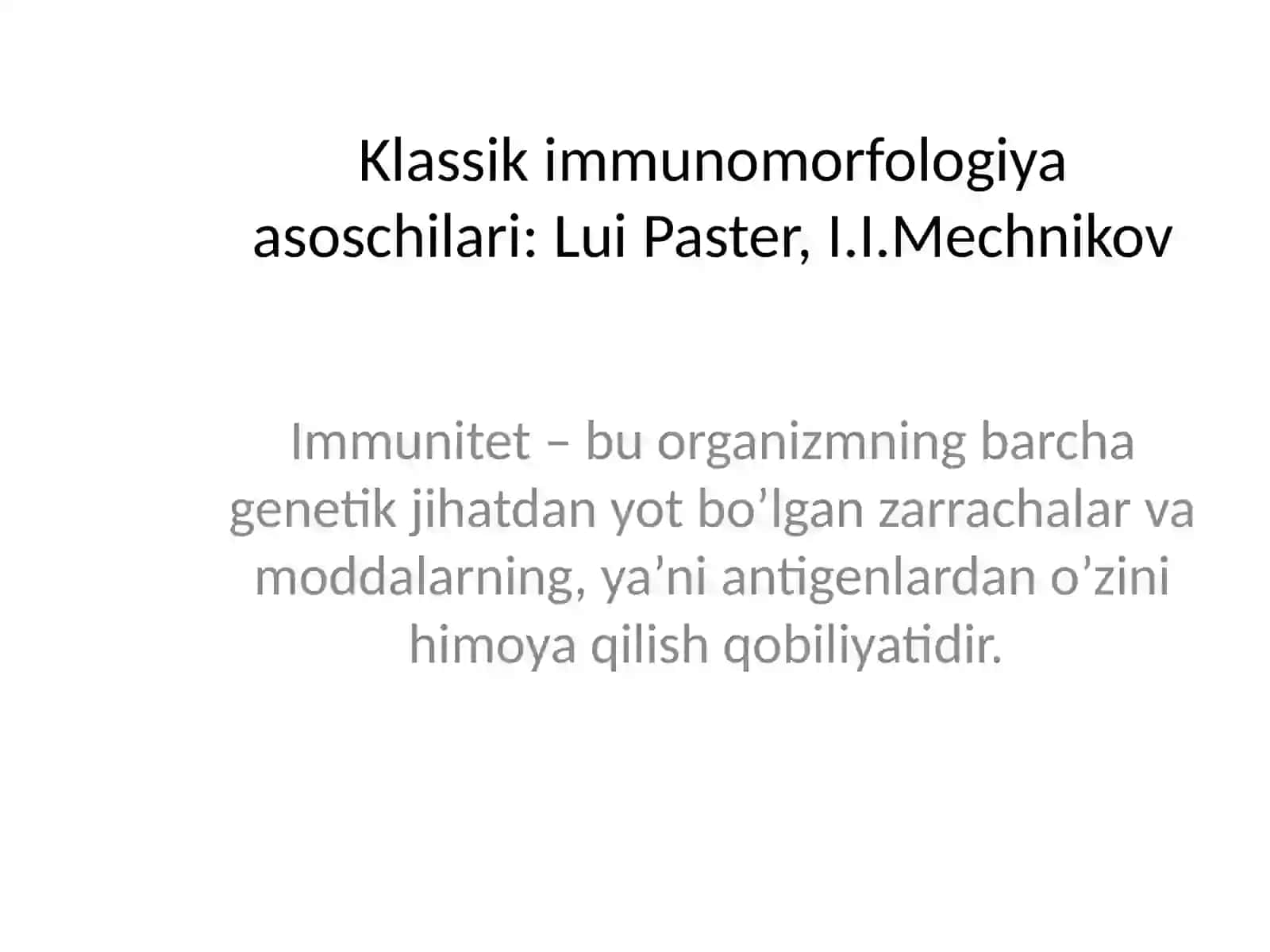 Qon yaratuvchi va immun himoya a'zolar 2