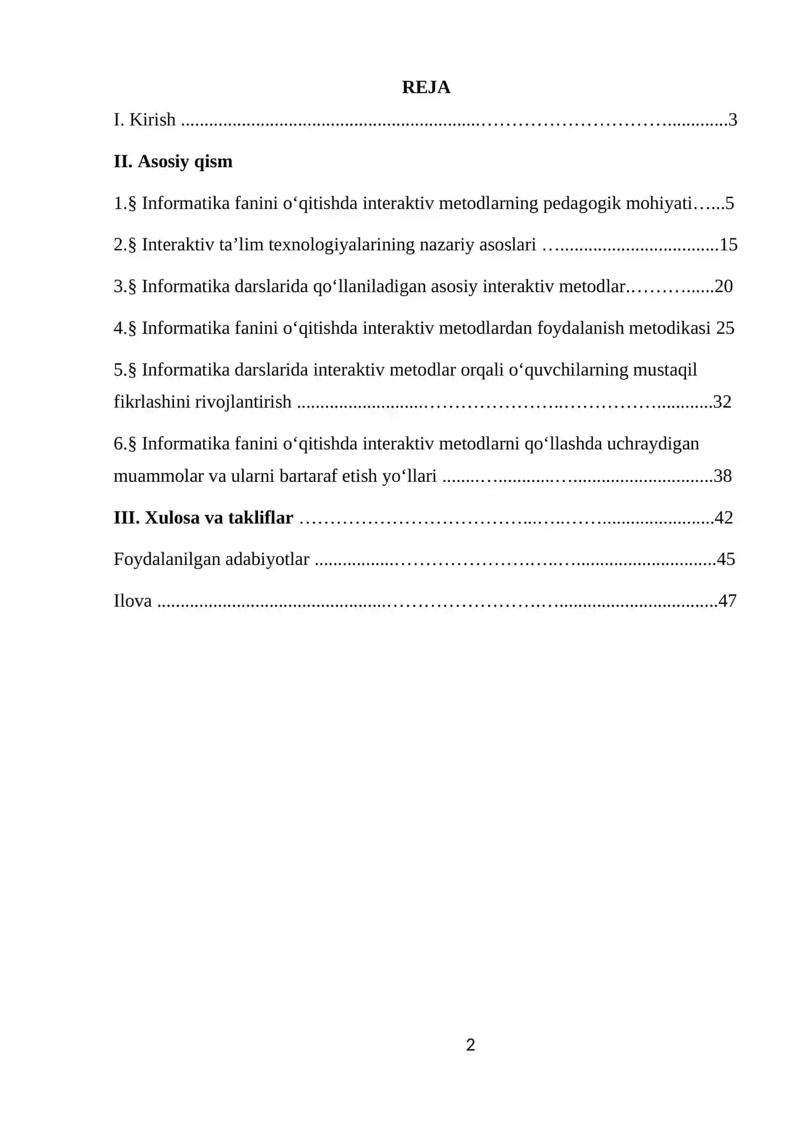 Informatika fanini o‘qitishda interaktiv metodlardan foydalanish imkoniyatlari 2