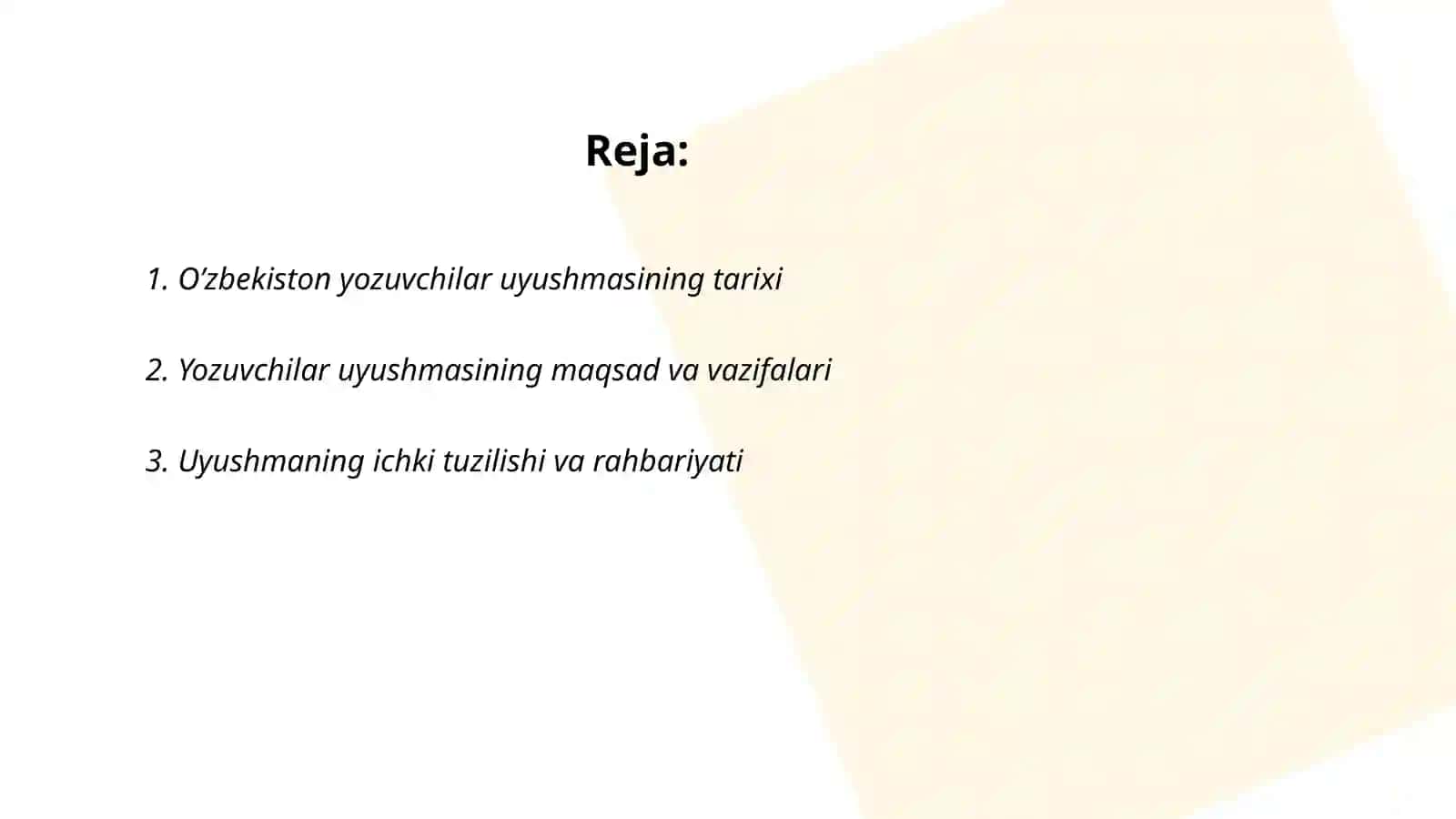 O’zbekiston yozuvchilar uyushmasi 2