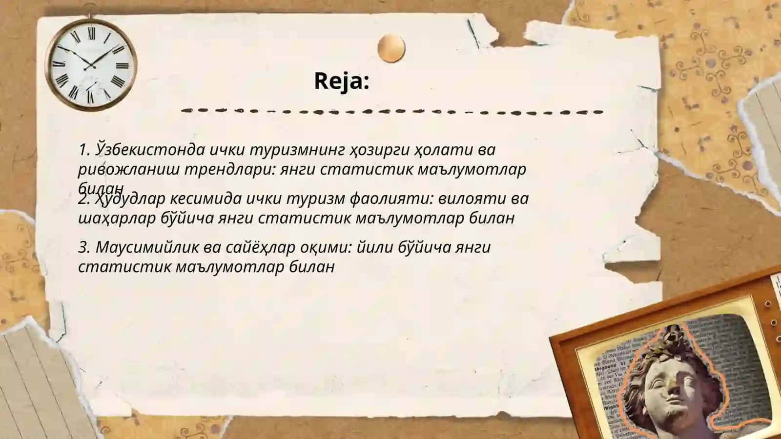 Ўзбекистонда ички туризмни ривожлантириш истиқболлари 2