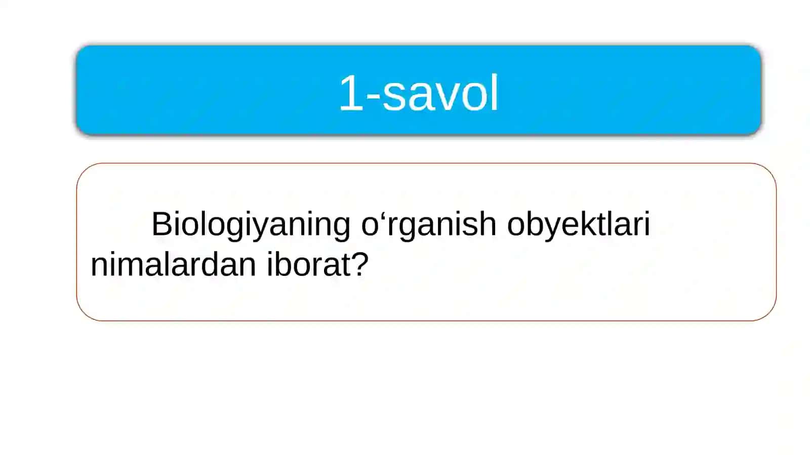 Ekologiya fani va uning vazifalari 2