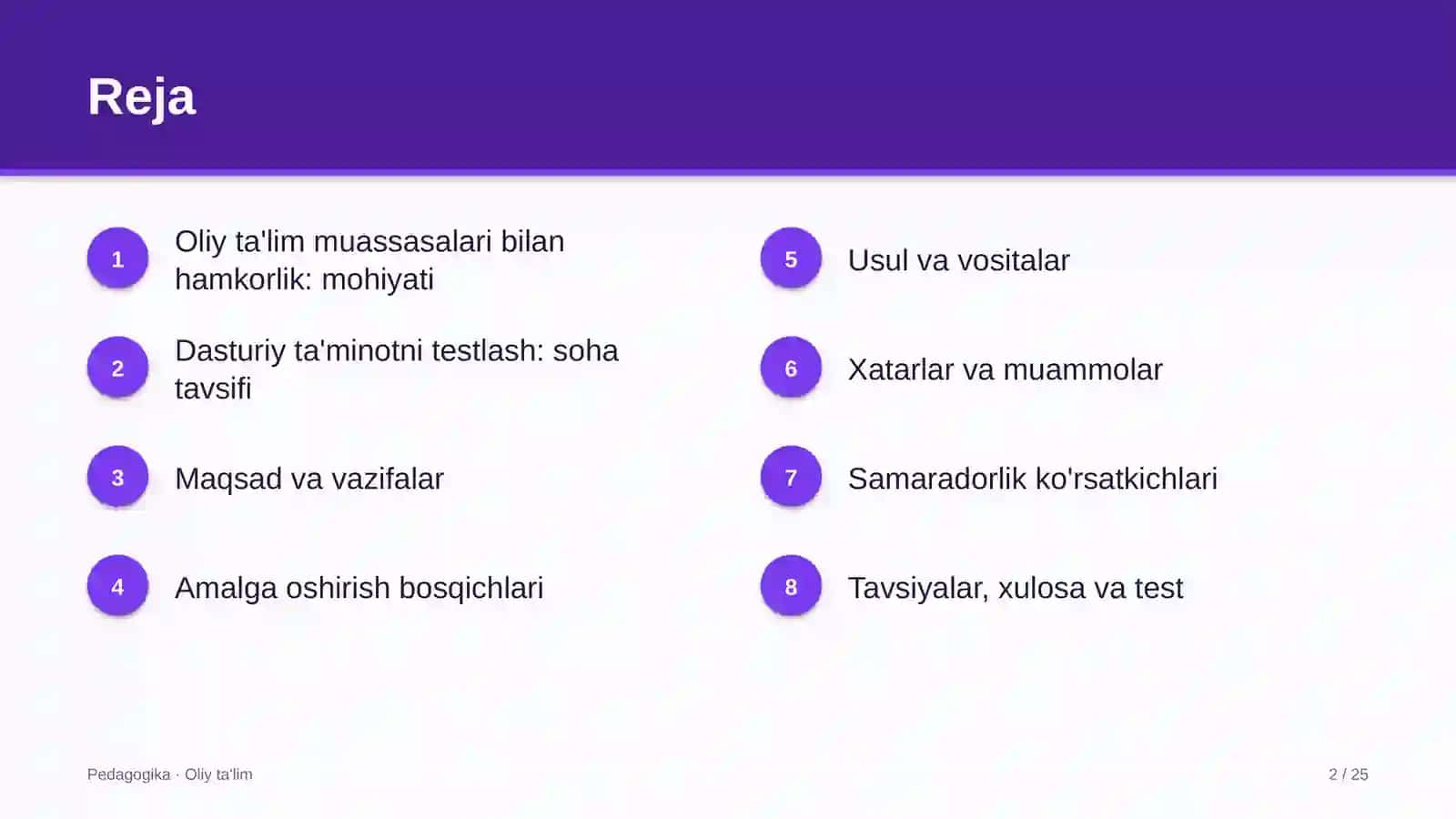dasturiy ta'minotni testlash sohasida oliy ta'lim muassasalari bilan hamkorlik 4276 2