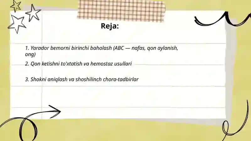 Shikastlangan bemorlarni parvarish qilish asoslari 2