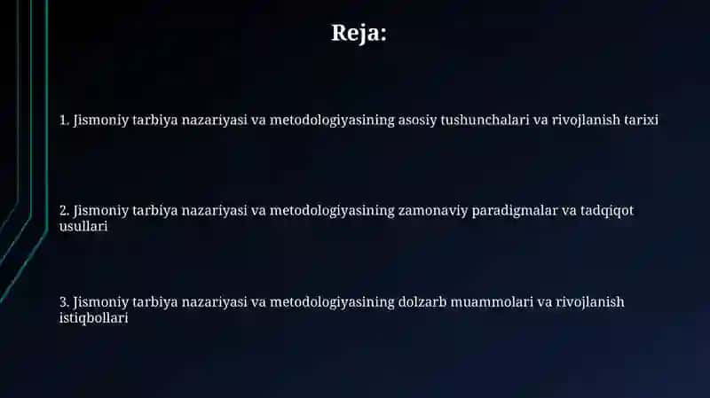 Jismoniy madaniyat nazariyasi va metodikasi 2
