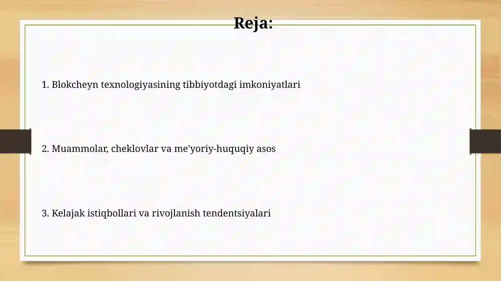 Tibbiyotda blokcheyn texnologiyalarining qo'llanish imkoniyatlari 2