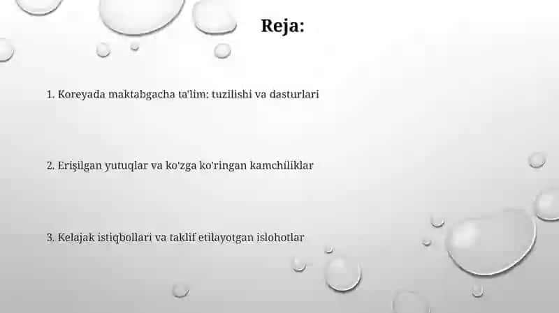Koreyada maktabgacha ta'lim 2