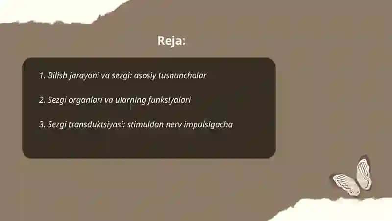 Bilish Jarayoni va Sezgi 2