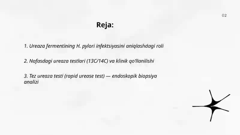Ureaza fermentining tibbiyotda qoʻllanilishi 2