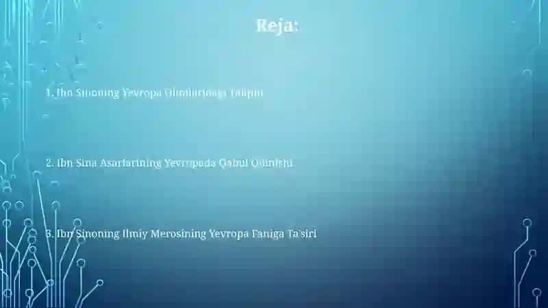 Ibn Sinoning Yevropa Olimlaridagi Talqini 2