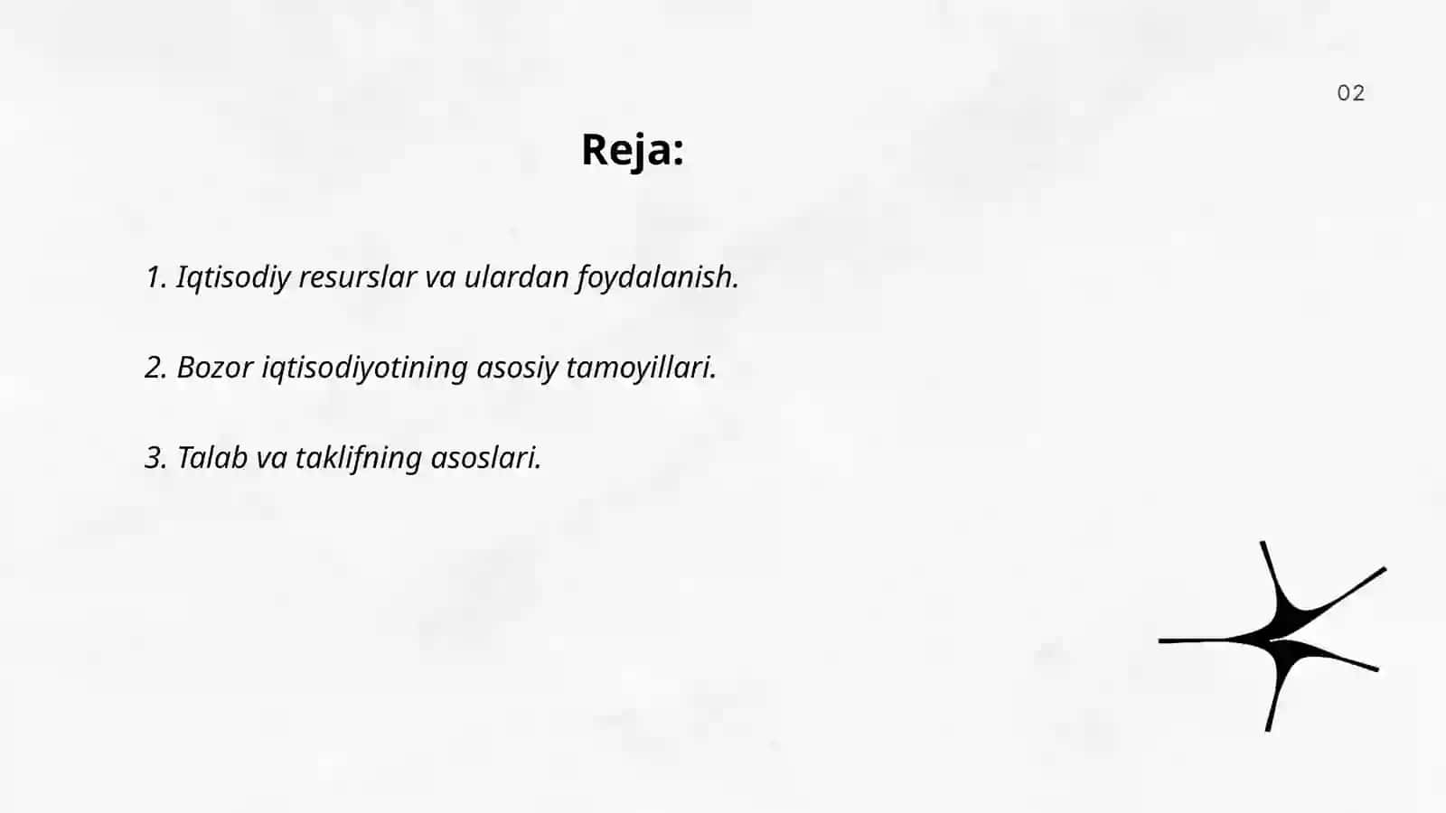 Iqtisodiyotga kirish 2