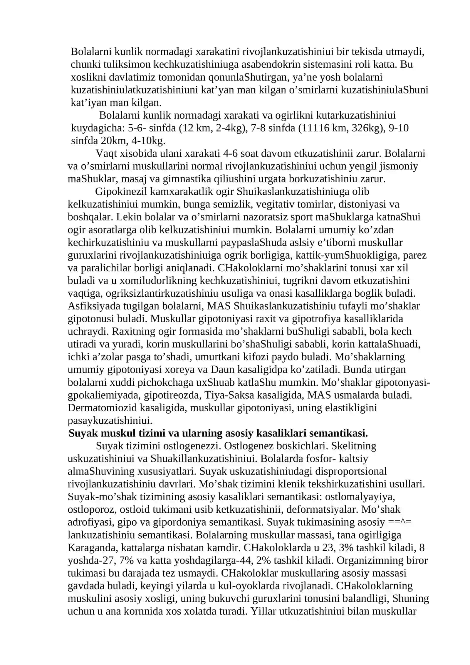 Bolalarning suyak - mushak tizimining maorfologik va funksional xususiyatlari 2