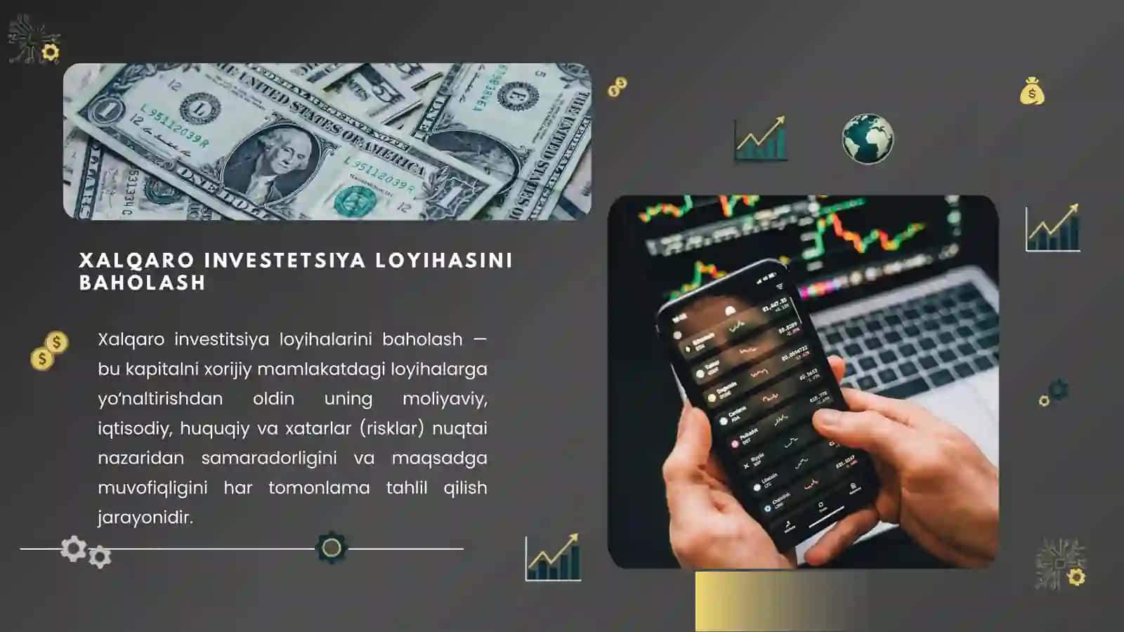 XALQARO INVESTETSIYA LOYIHALARINI BAHOLASH 2