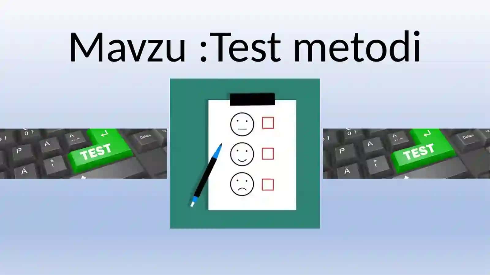 Test metodi 2