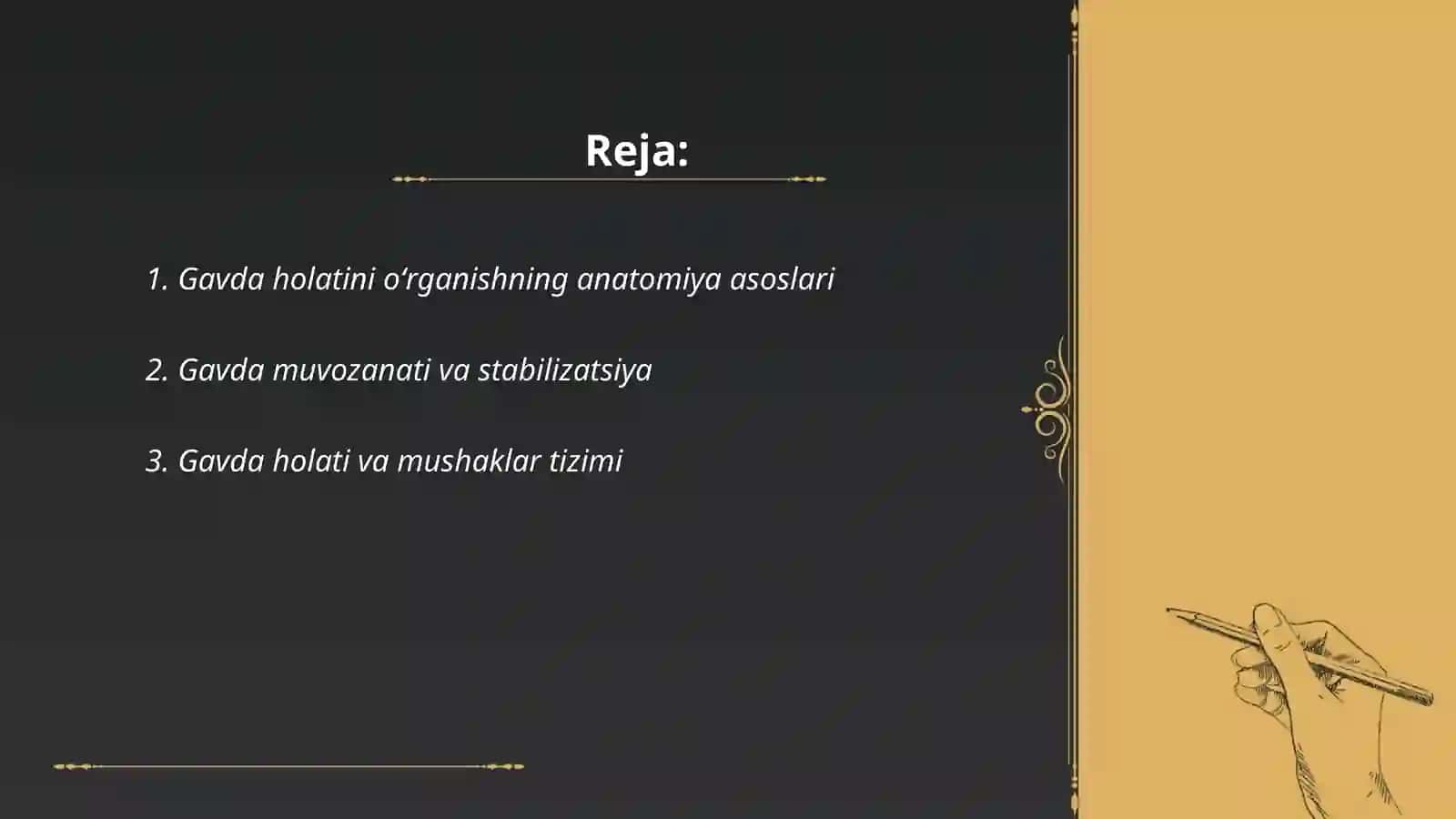 Gavda holatini oʻrganish fiziologik asoslari 2