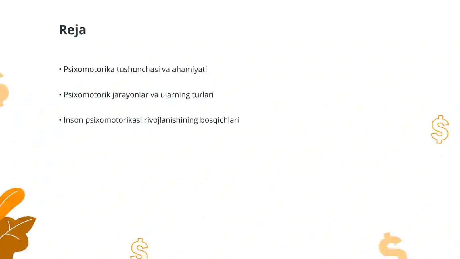 Inson psixomotorikasi xarakteristikasini aniqlash 2
