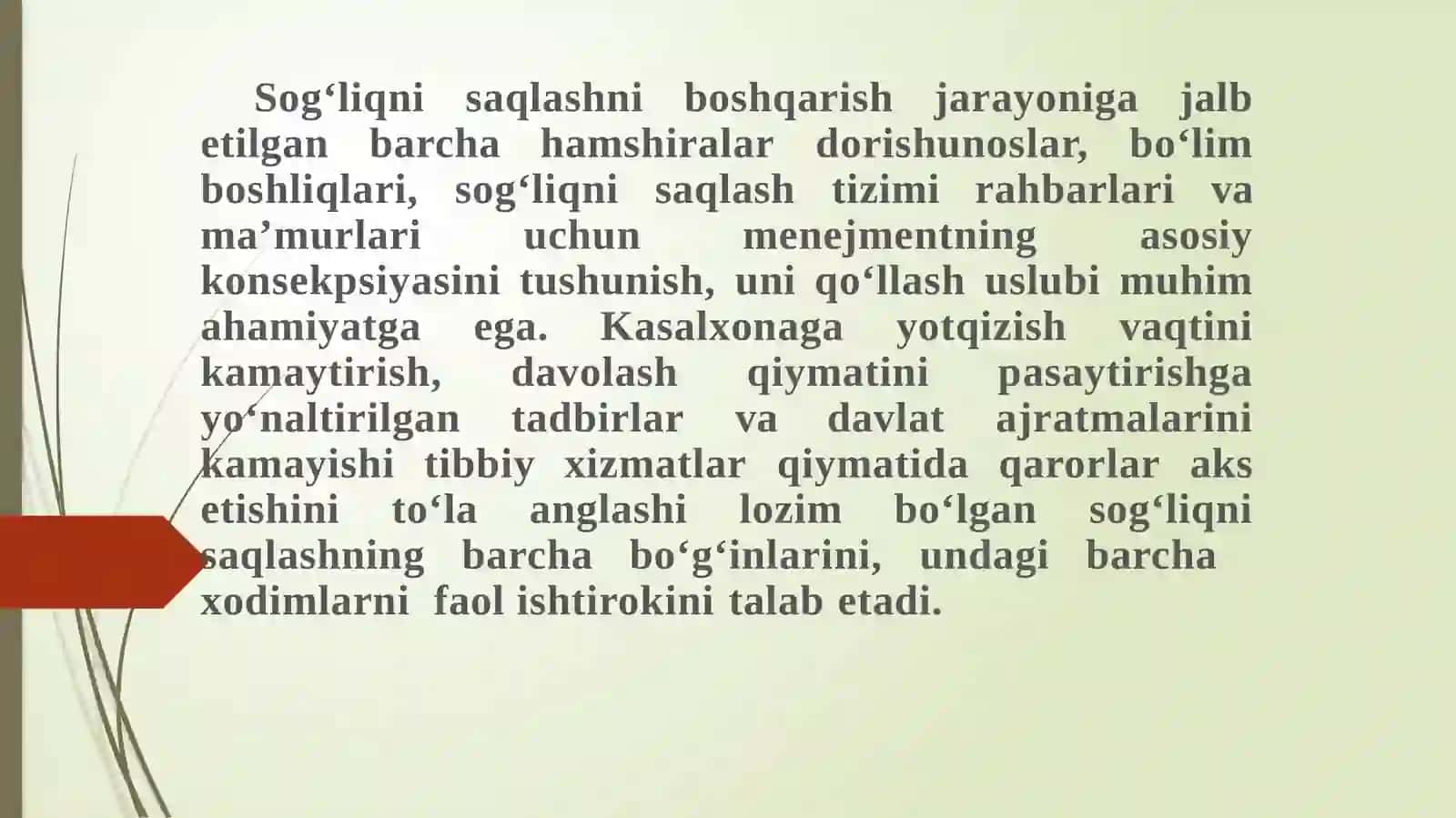 Sog‘liqni saqlashda menedjment 2