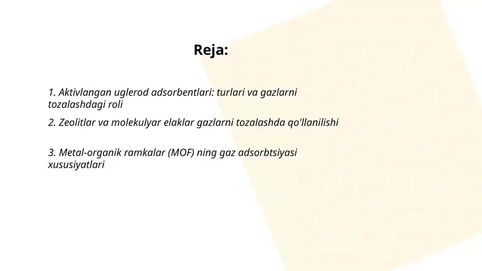 Aktivlangan uglerod adsorbentlari 2