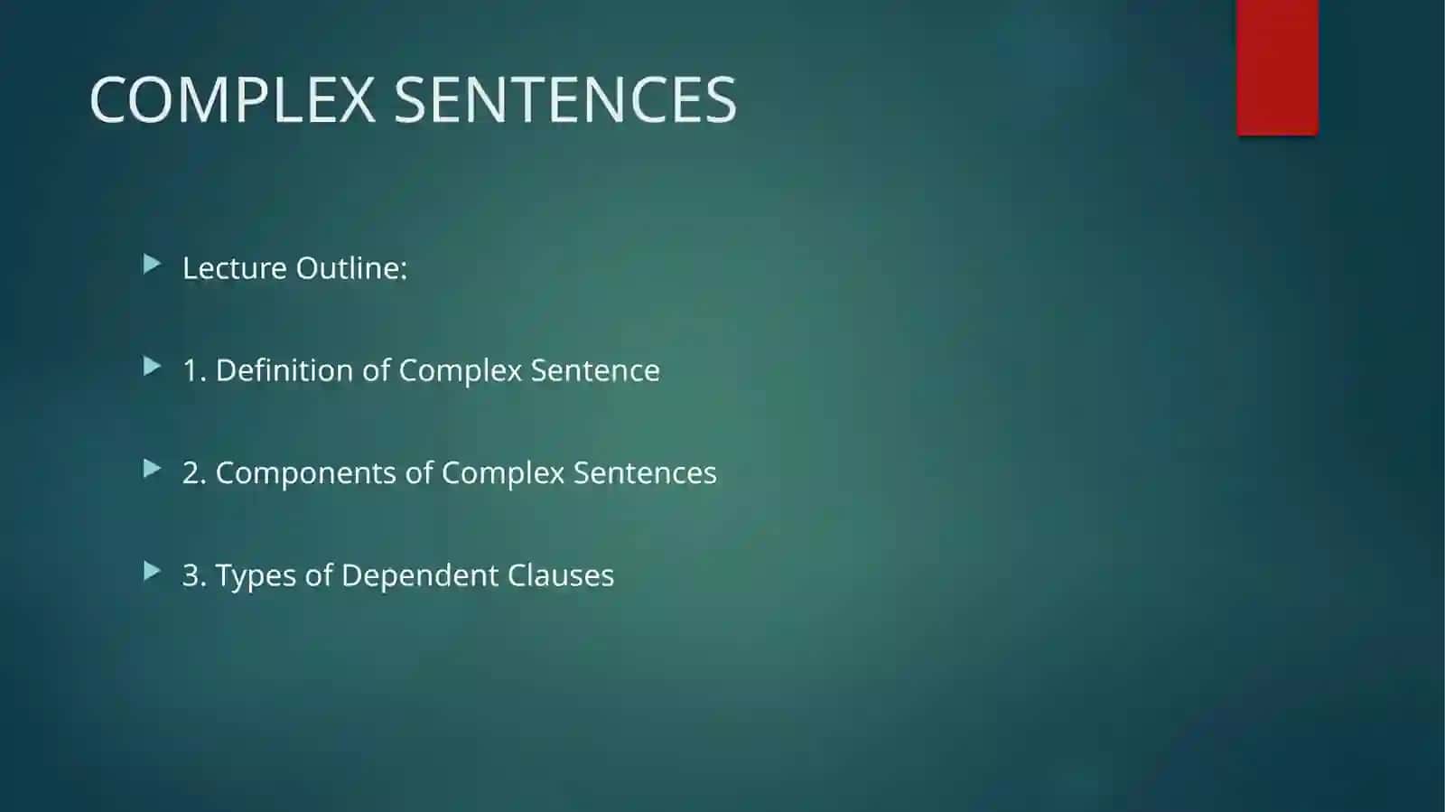 COMPLEX SENTENCES 2