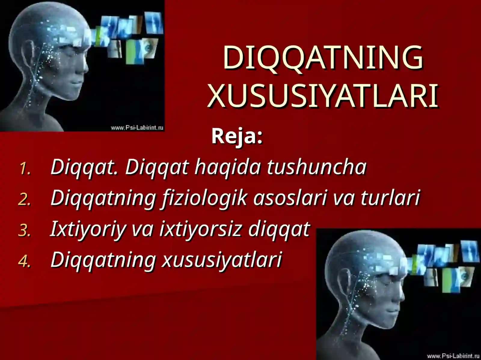 Diqqatning Xususiyatlari 2