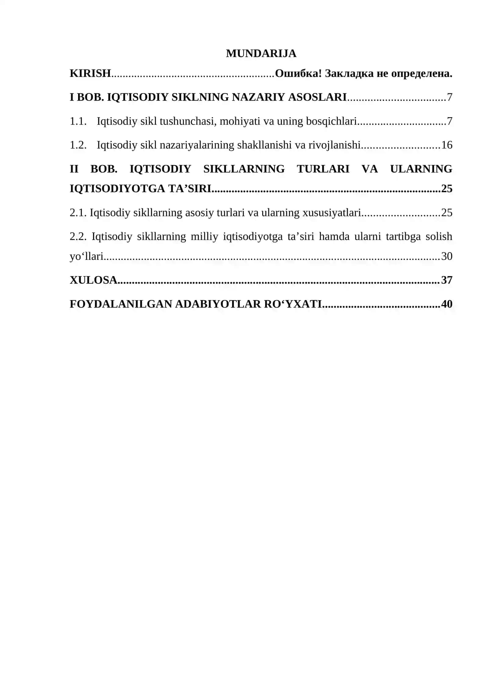 Iqtisodiy sikl nazariyalari va turlari 2