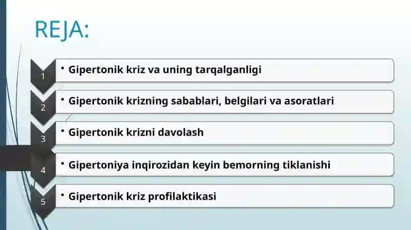 Krizis holatida bemorlarga maslahat berish. bemorni krizisdan qutqarish, bemor ahvolining o'ziga xosligi. 2