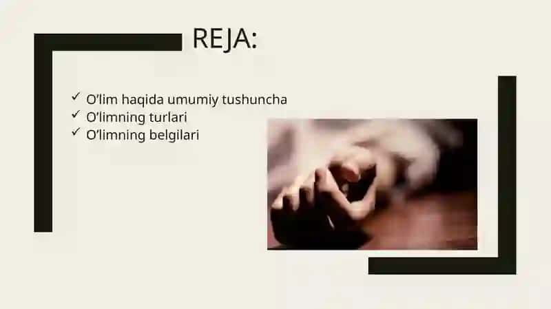 O’lim haqida tushunchalar 2