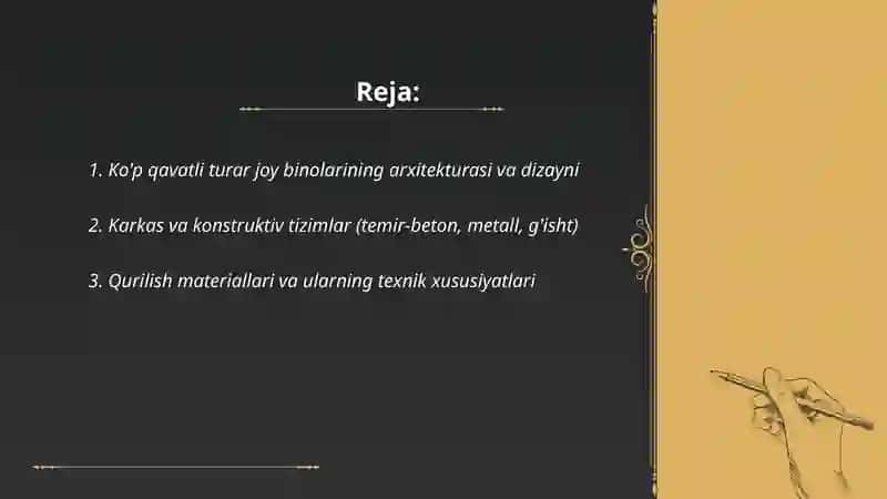 Ko'p qavatli turar joy binolari 2