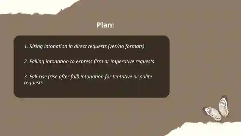 Intonation in Request 2